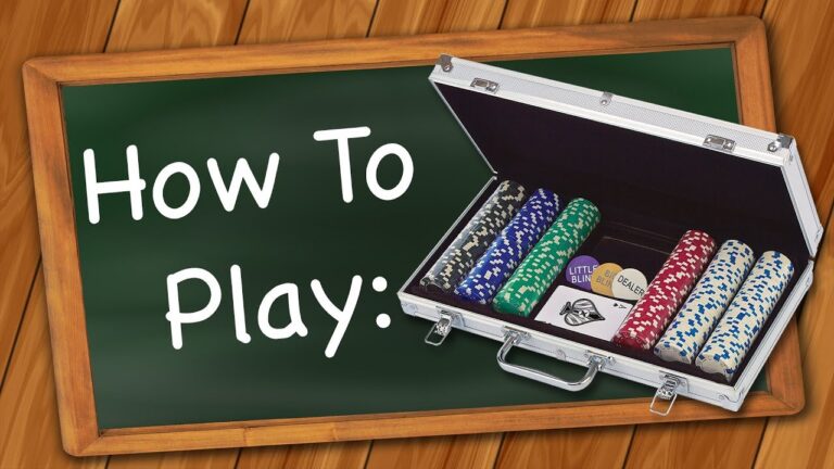 how to play Texas Holdem with chips